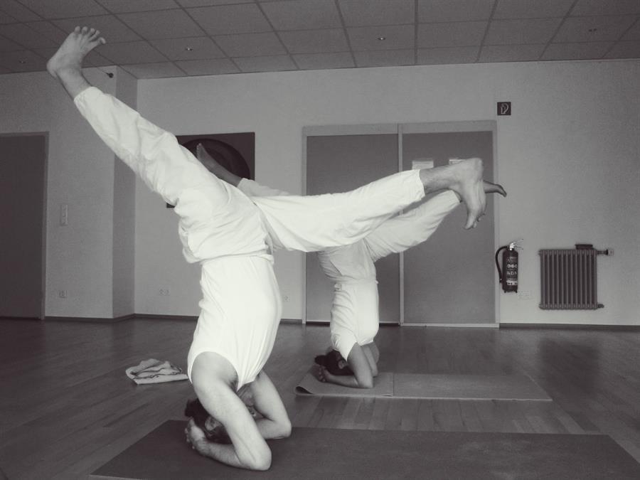 Eknath - supported headstand variation